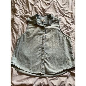 Denim Sleeveless Top
